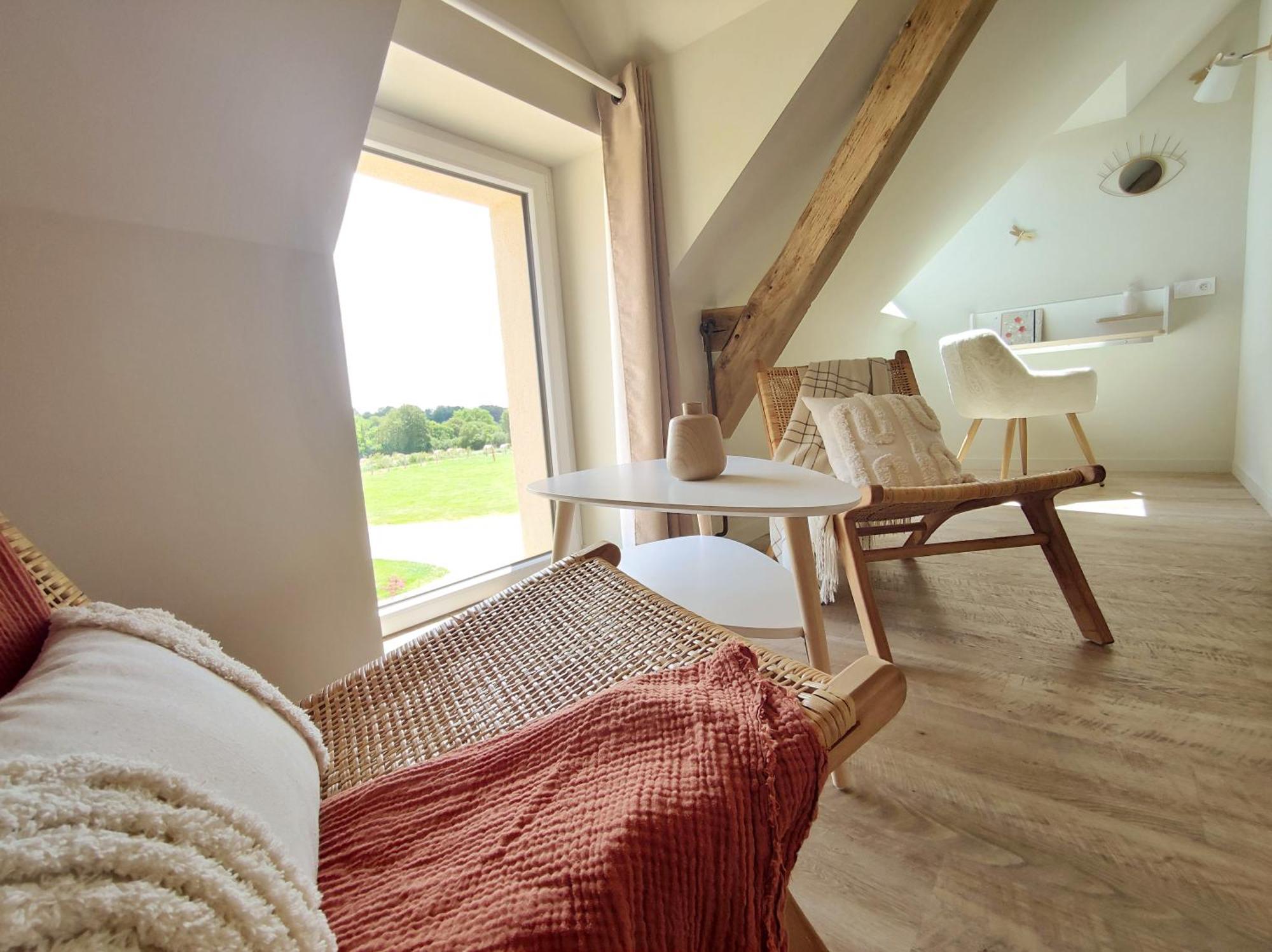 La Douce Halte - Gites Avec Spa Ou Sauna Saint-Ouen-Des-Toits Exteriör bild
